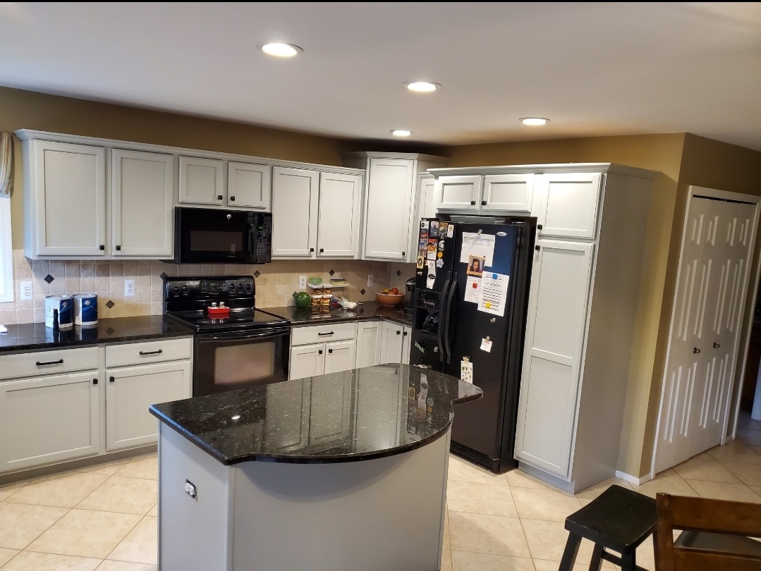 Kitchen cabinets before painting in Metro Detroit