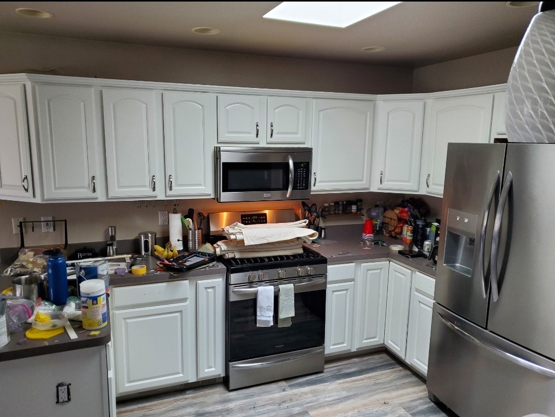 Kitchen cabinets after painting in Metro Detroit